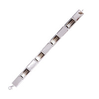 Zilveren armband met meerkleurige-kwartskristallen