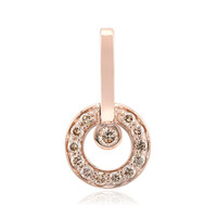 Gouden hanger met een SI1 Argyle Rose De France Diamant