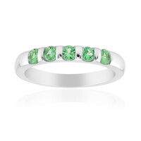 Zilveren ring met Keniaanse Tsavorieten (Pallanova)