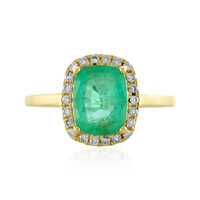 Gouden ring met een Ethiopische smaragd (AMAYANI)