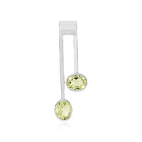 Zilveren hanger met Ouro Verde kwartskristallen