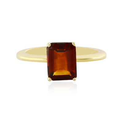 Zilveren ring met een Madeira citrien
