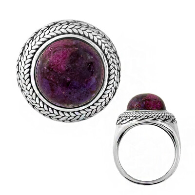 Zilveren ring met een Paarse Kingman Mohave Turkoois