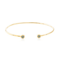 Zilveren armband met blauwe VS1 diamanten