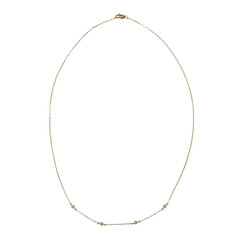 Gouden halsketting met Loepzuivere (F) Diamanten (LUCENT DIAMONDS)