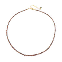 Zilveren halsketting met Chocolate Diamonds
