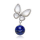 Zilveren hanger met een lapis lazuli