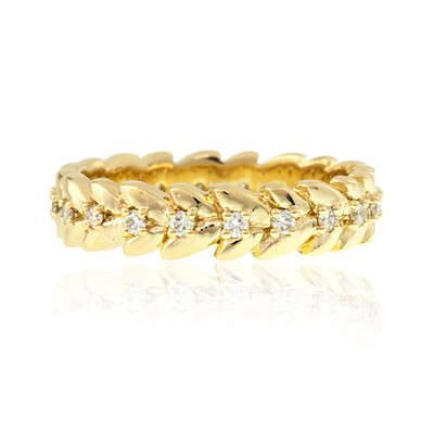 Gouden ring met Loepzuivere (F) Diamanten (LUCENT DIAMONDS)