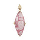 Zilveren hanger met een rhodochrosiet (Bali Barong)