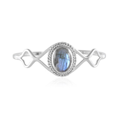 Zilveren armband met een labradoriet