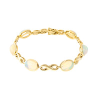 Gouden armband met AAA Welo-opalen (CUSTODANA)