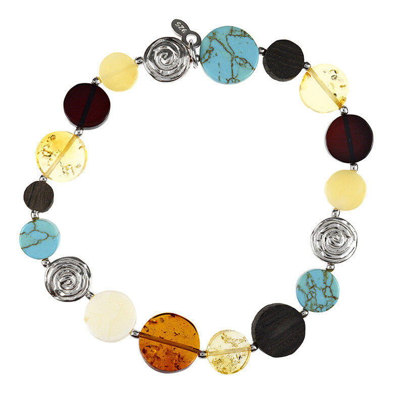 925 Amber - Armband, Halsketting - Baltische barnsteen - Catawiki