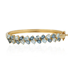 Zilveren armband met hemel-blauwe topaasstenen