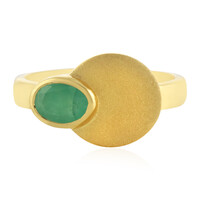 Zilveren ring met een Socoto smaragd