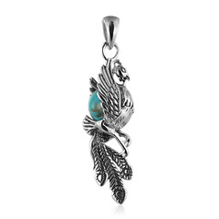 Zilveren hanger met een turkoois