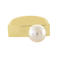 Zilveren ring met een Witte zoetwater kweekparel
