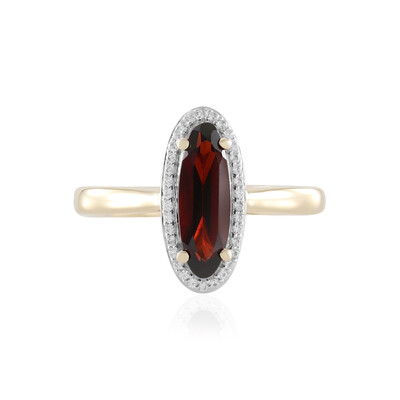 Gouden ring met een Mozambique granaat (SUHANA)