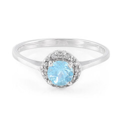 Zilveren ring met een Blauwe apatiet