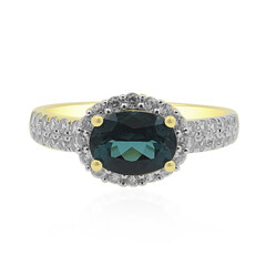 Gouden ring met een Braziliaanse indoliet