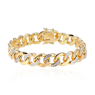 Messingen armband met een I3 (I) Diamant (Juwelo Style)