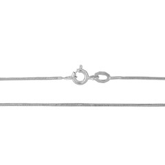 Witgouden slangenketting -50cm - 3,5g