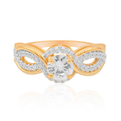 Zilveren ring met een zirkoon