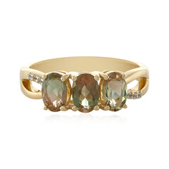 Gouden ring met Oregon zonnestenen