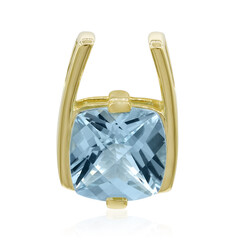 Gouden hanger met een hemel-blauwe topaas (Adela Gold)