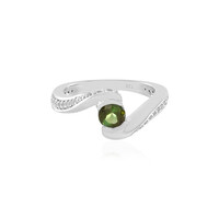 Gouden ring met een groene toermalijn