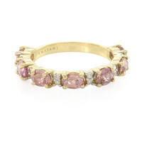 Gouden ring met Onverhitte Padparadscha Saffieren (AMAYANI)