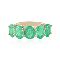 Gouden ring met Russische smaragden