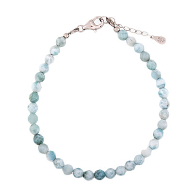 Zilveren armband met larimaren