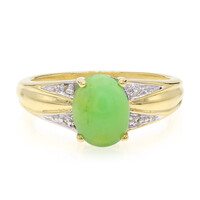Zilveren ring met een keizerlijk chrysopraas