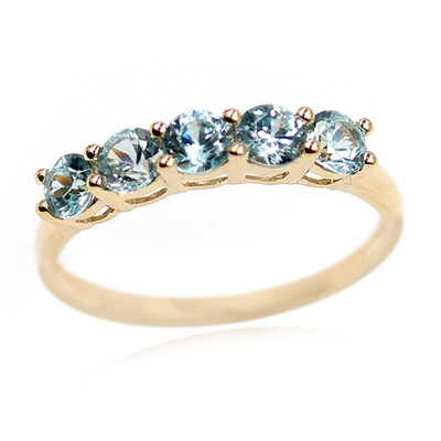 Gouden ring met Ratanakiri zirkonen