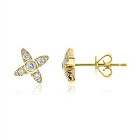 Gouden oorbellen met SI2 (H) Diamanten (CIRARI)