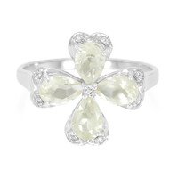 Zilveren ring met Orthoklasen