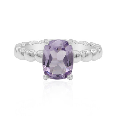Zilveren ring met een lavendel amethist