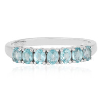 Zilveren ring met Blauwe apatieten