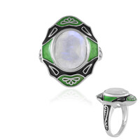 Zilveren ring met een regenboog maansteen (Adela Silber)