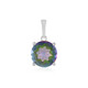Zilveren hanger met een Groene Mystieke Kwarts