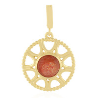 Zilveren hanger met een zonnesteen