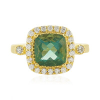 Zilveren ring met een Belgian Teal Fluoriet