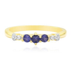 Gouden ring met een dumortieriet