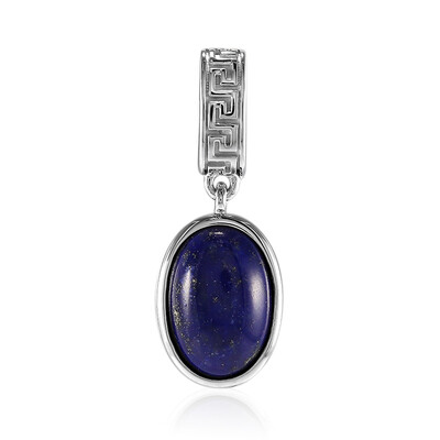 Zilveren hanger met een lapis lazuli