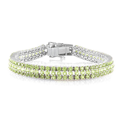 Zilveren armband met peridoots