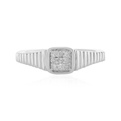 Zilveren ring met I2 (I) Diamanten