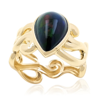 Gouden ring met een Mezezo opaal (de Melo)