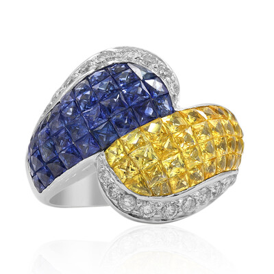 Gouden ring met blauwe saffieren (Estée Collection)