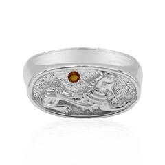 Zilveren ring met een mandarijn citrien