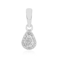 Zilveren hanger met I2 (I) Diamanten